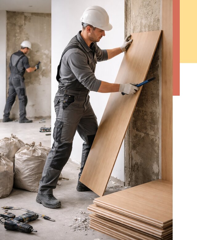 Демонтаж стеновых панелей в Новошахтинске от 3646 руб. за м² быстро и недорого | ОТДЕЛОЧНИК-Нвш