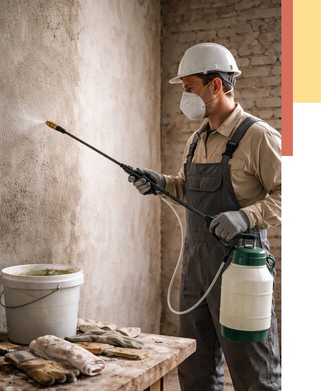 Антисептическая обработка стен в Новошахтинске от 1250 руб. — быстро и недорого | ОТДЕЛОЧНИК-Нвш