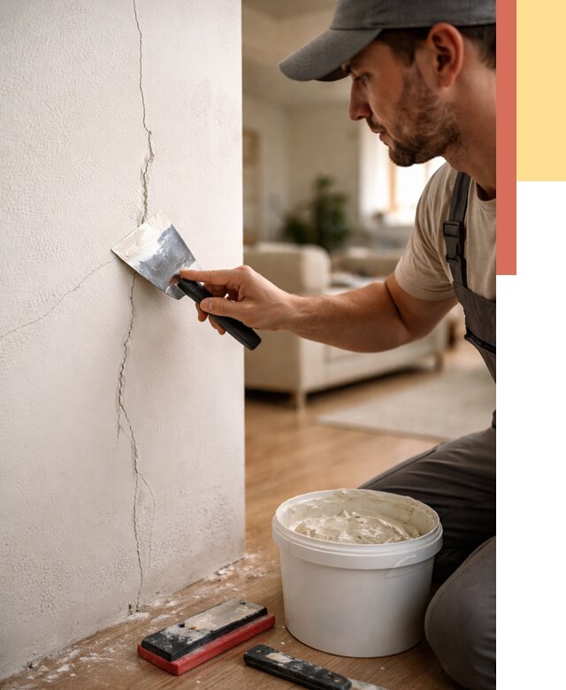 Заделка трещин и сколов в Новошахтинске от 2552 руб. — быстро и недорого | ОТДЕЛОЧНИК-Нвш