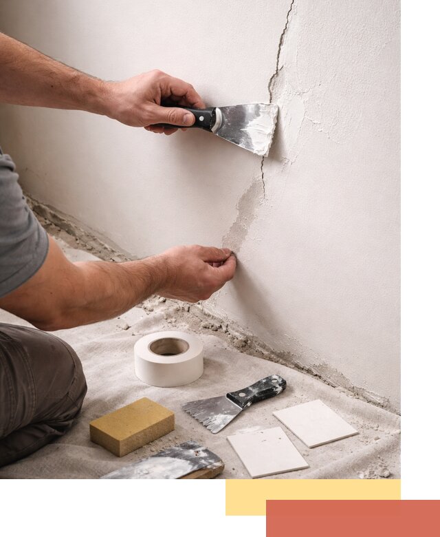 Заделка трещин и сколов в стенах и потолках в Новошахтинске