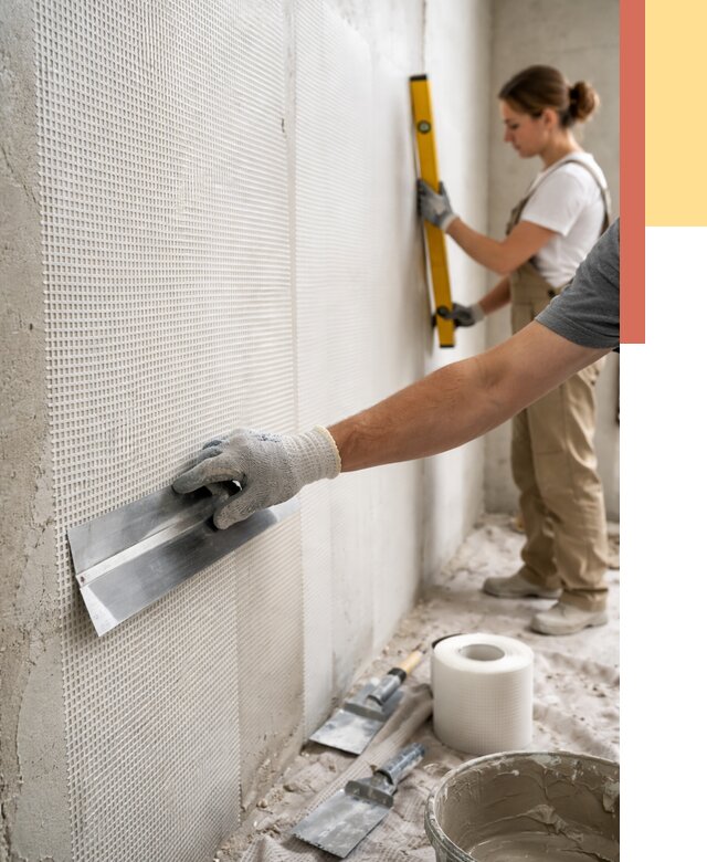 Армирование стен стеклосеткой в Новошахтинске от 3333 руб. под ключ | ОТДЕЛОЧНИК-Нвш