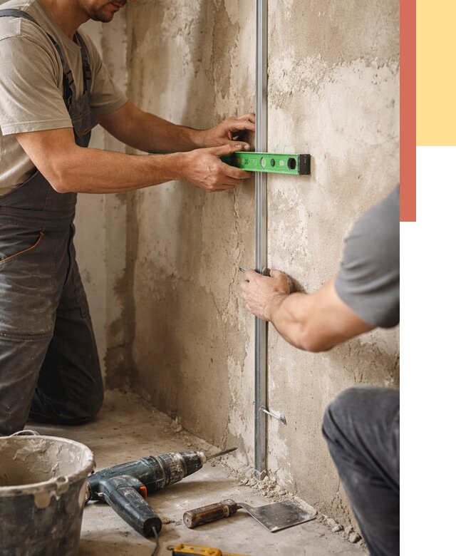 Установка штукатурных маяков в Новошахтинске от 7291 руб. — быстро и недорого | ОТДЕЛОЧНИК-Нвш