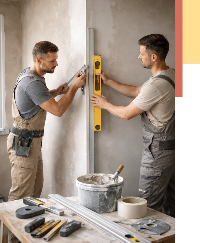 Выведение углов стен в Новошахтинске от 1927 руб. быстро и недорого | ОТДЕЛОЧНИК-Нвш