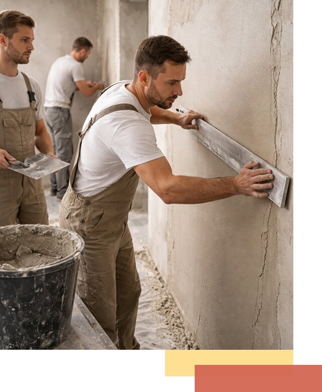 Штукатурка стен без маяков в Новошахтинске быстро и качественно