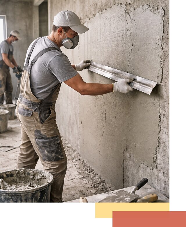 Штукатурка бетонных стен в Новошахтинске качественно и долговечно