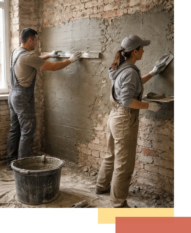 Штукатурка кирпичных стен в Новошахтинске — качественно и надежно