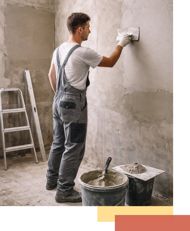 Штукатурка стен в ванной под ключ в Новошахтинске