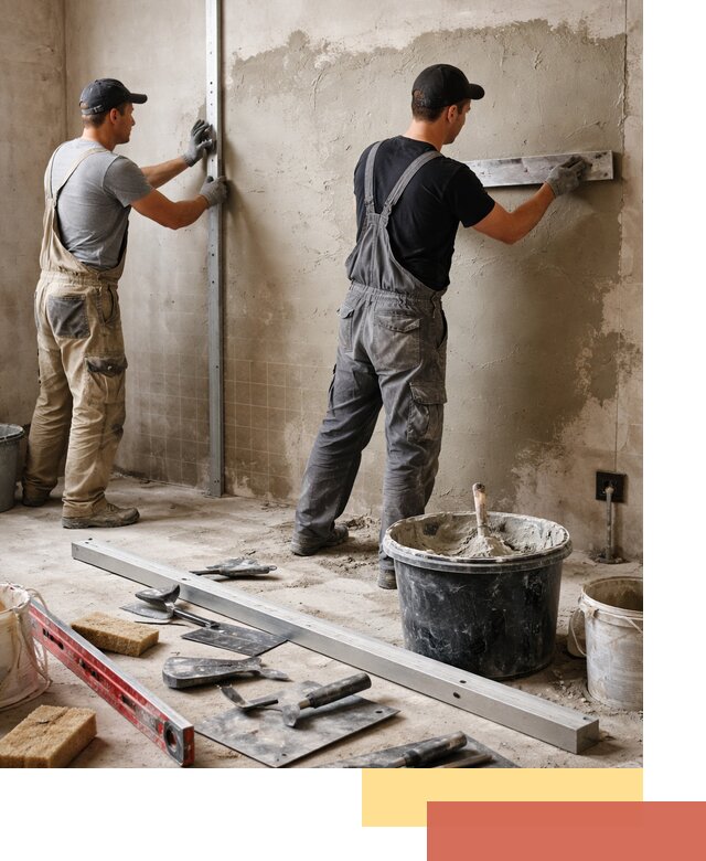 Профессиональная штукатурка стен под плитку в Новошахтинске