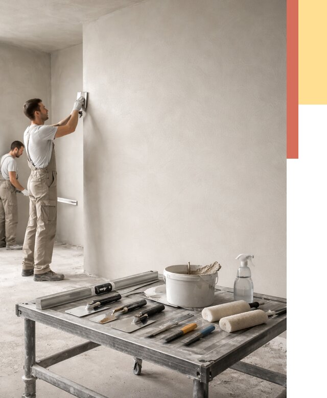 Штукатурка стен под покраску в Новошахтинске от 4687 руб./м² — качественно и недорого | ОТДЕЛОЧНИК-Нвш