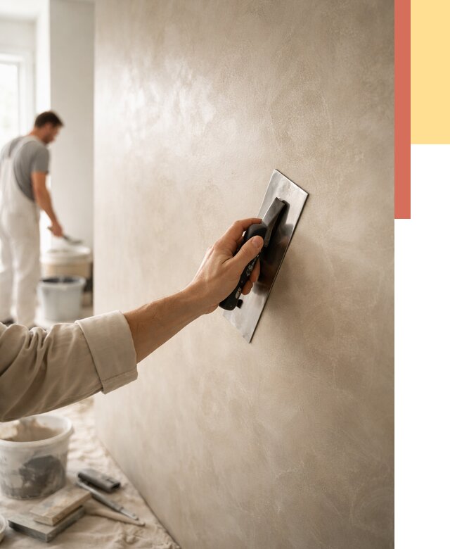 Венецианская штукатурка в Новошахтинске от 3646 руб/м² — нанесение стен под ключ | ОТДЕЛОЧНИК-Нвш