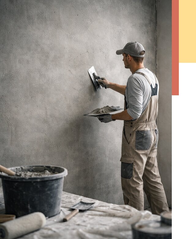 Декоративная штукатурка под бетон в Новошахтинске от 2604 руб./м² — нанесение под ключ | ОТДЕЛОЧНИК-Нвш