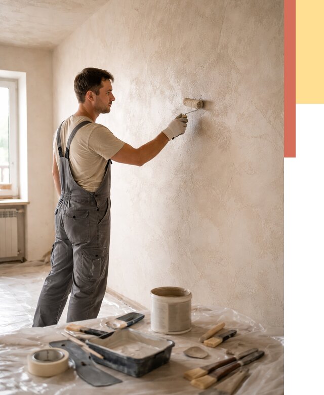 Нанесение лессирующей краски по декоративке в Новошахтинске от 1823 руб. | ОТДЕЛОЧНИК-Нвш