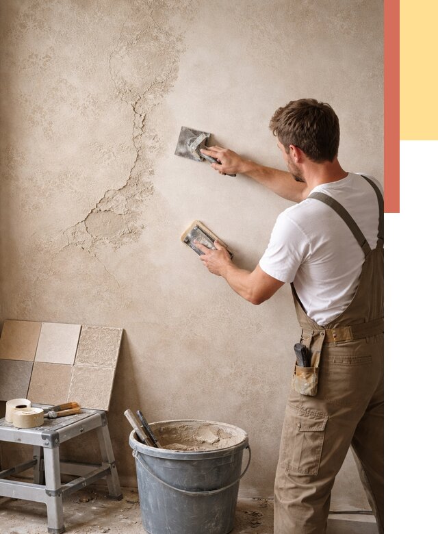 Ремонт декоративной штукатурки в Новошахтинске от 4687 руб. под ключ | ОТДЕЛОЧНИК-Нвш