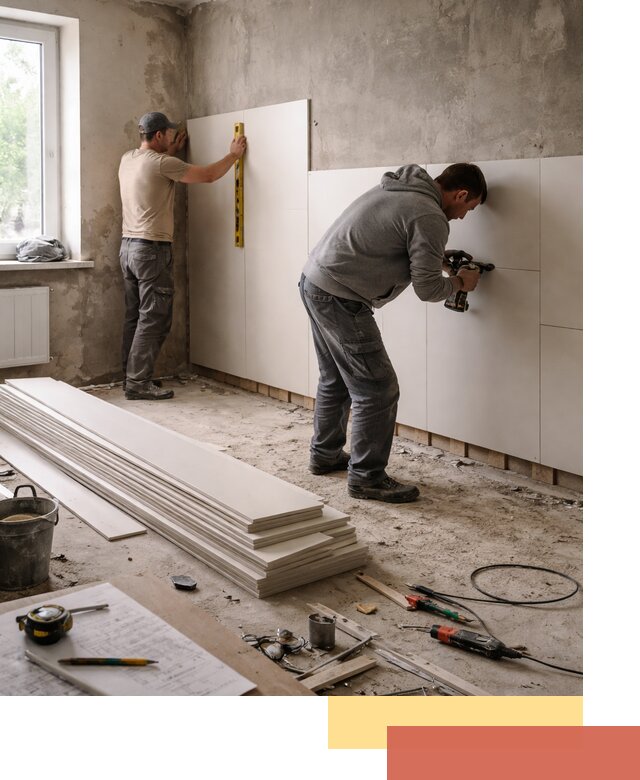 Монтаж ПВХ панелей на стены в Новошахтинске качественно и быстро