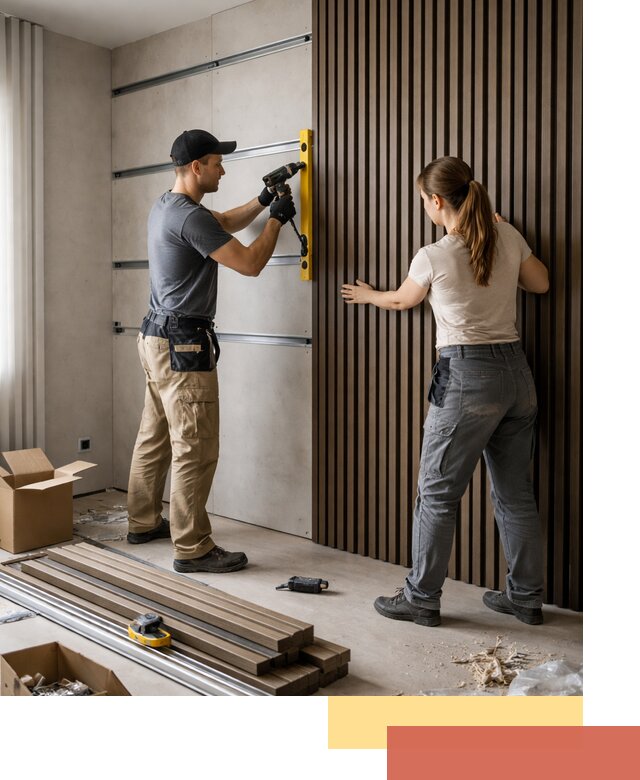 Монтаж реечных панелей на стены в Новошахтинске