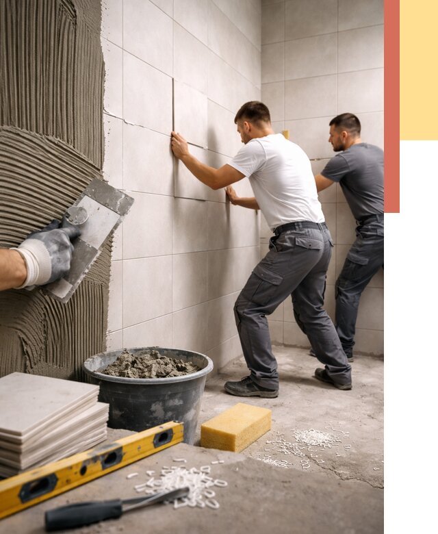 Укладка плитки на стены в Новошахтинске от 885 руб. — качественно и недорого | ОТДЕЛОЧНИК-Нвш