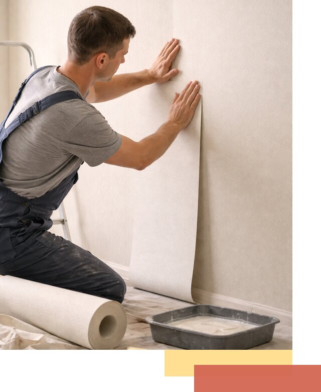 Поклейка флизелиновых обоев в Новошахтинске качественно и быстро