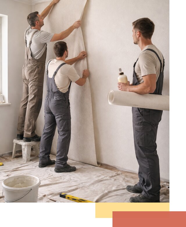 Оклейка стен обоями в Новошахтинске — качественно и профессионально