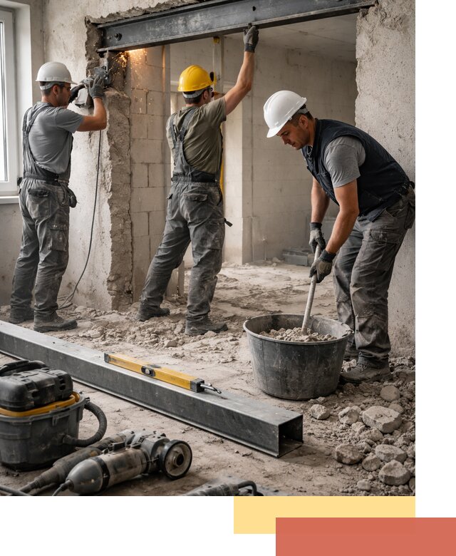 Создание проемов в стенах и несущих конструкциях в Новошахтинске