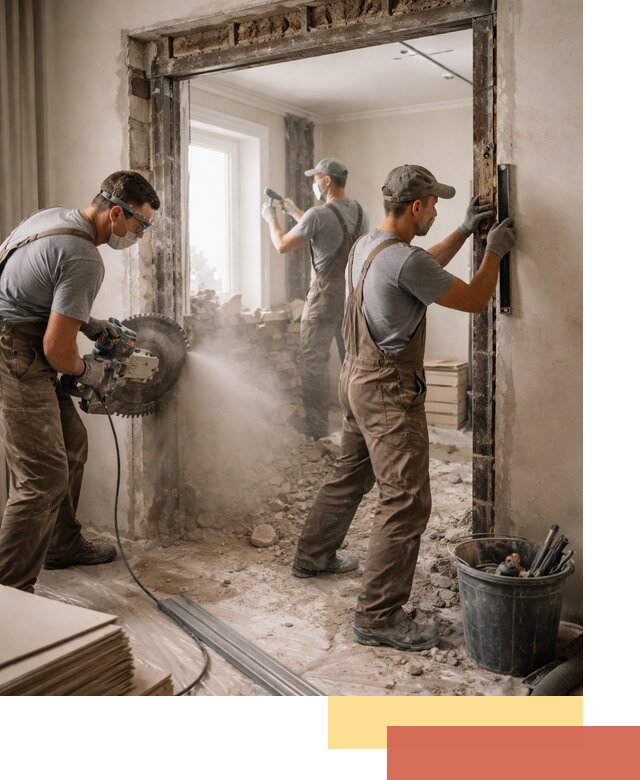 Расширение дверного проема под установку новой двери в Новошахтинске