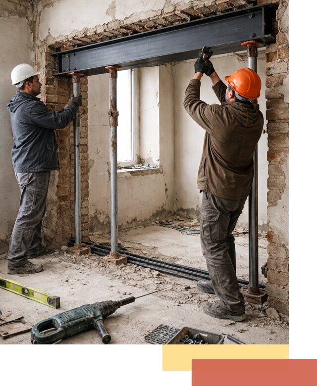 Усиление проема в стене в Новошахтинске для расширения и безопасности