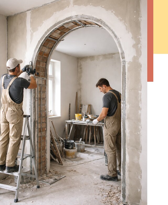 Устройство арочного проема в Новошахтинске от 9895 руб. под ключ — быстро и недорого | ОТДЕЛОЧНИК-Нвш