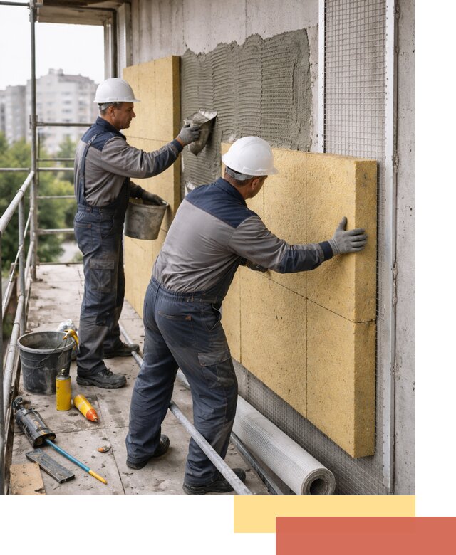 Утепление стен зданий и домов в Новошахтинске качественно и надежно