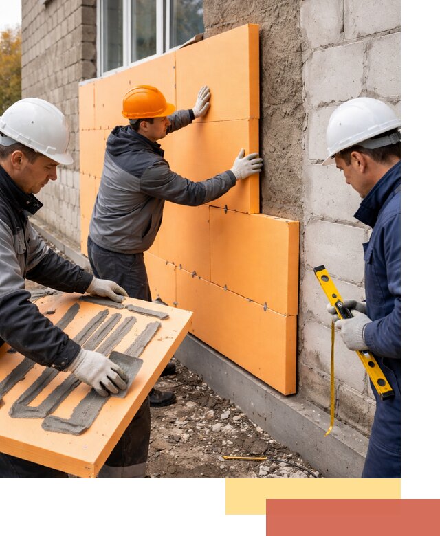 Утепление фасада пеноплексом под ключ в Новошахтинске