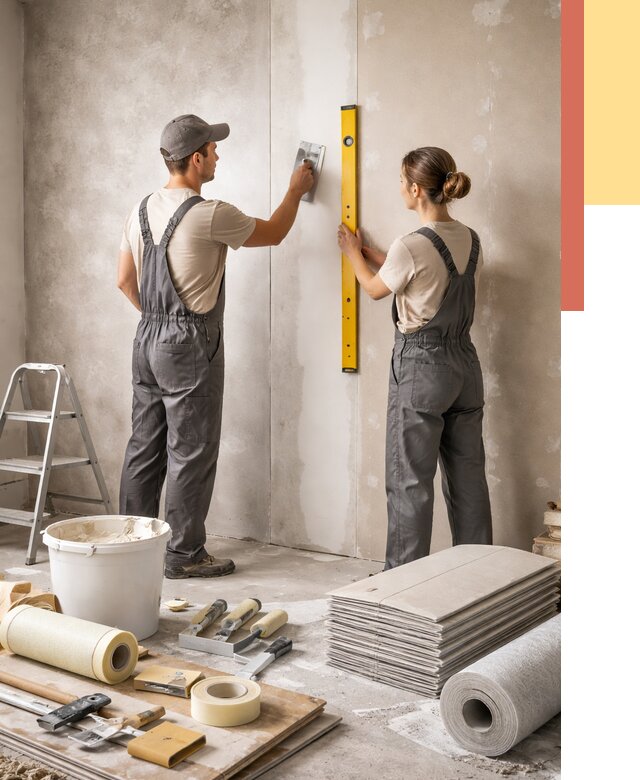 Отделка стен в Новошахтинске от 1562 руб/м² — недорого, быстро, под ключ | ОТДЕЛОЧНИК-Нвш