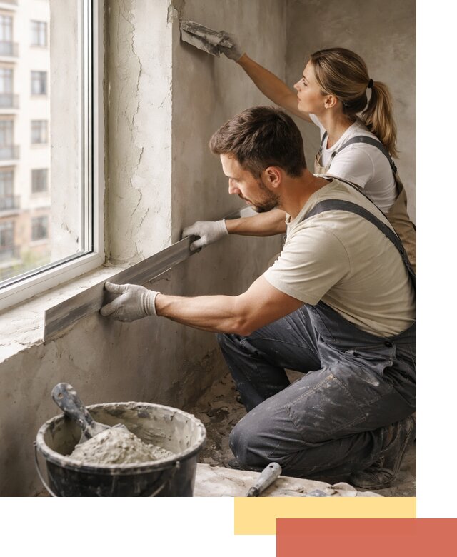 Штукатурка откосов дверей и окон профессионально в Новошахтинске