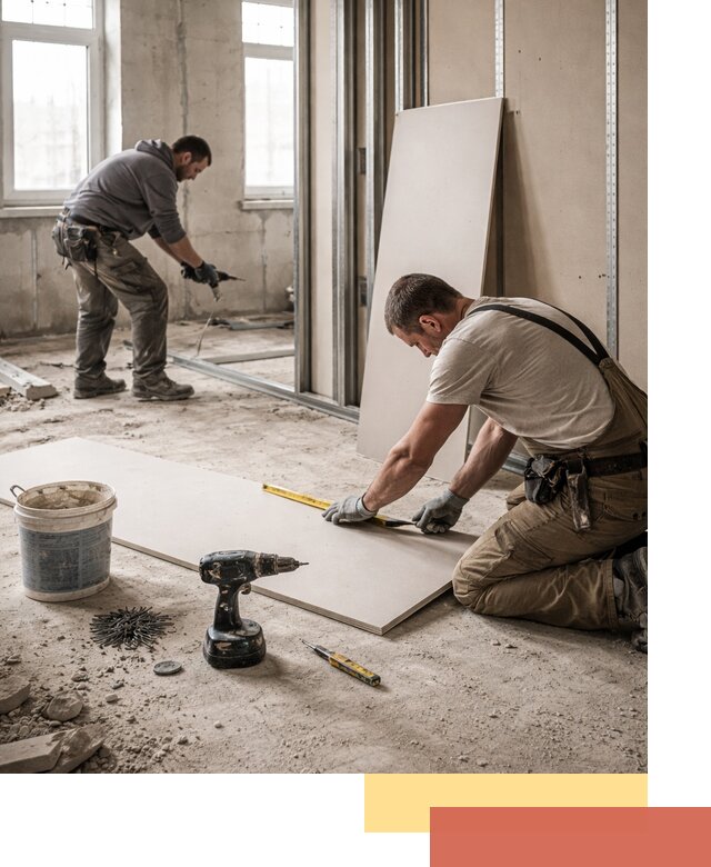 Кладка перегородок из ПГП под ключ в Новошахтинске