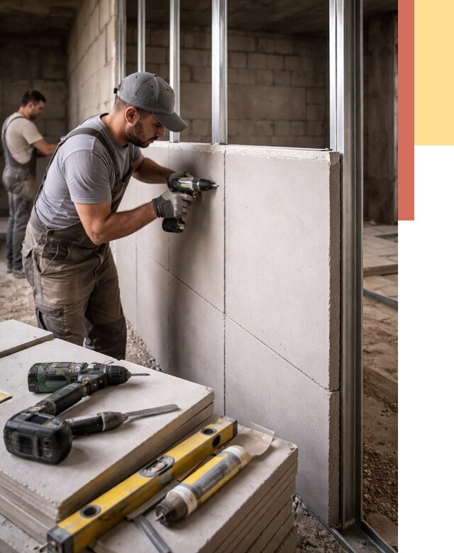 Кладка влагостойких перегородок ПГП в Новошахтинске от 1250 руб. под ключ | ОТДЕЛОЧНИК-Нвш