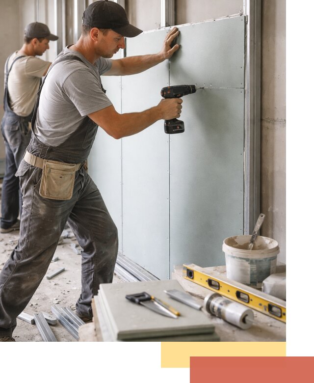 Кладка влагостойких перегородок ПГП в Новошахтинске