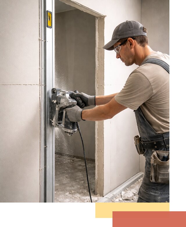 Устройство дверного проема в перегородке в Новошахтинске