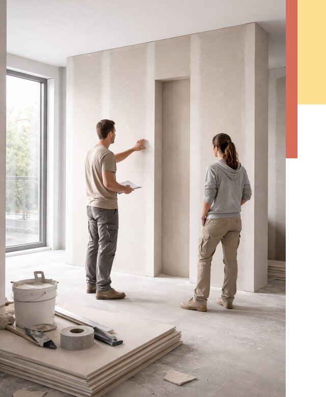 Зонирующая перегородка из гипсокартона в Новошахтинске от 2916 руб. под ключ | ОТДЕЛОЧНИК-Нвш