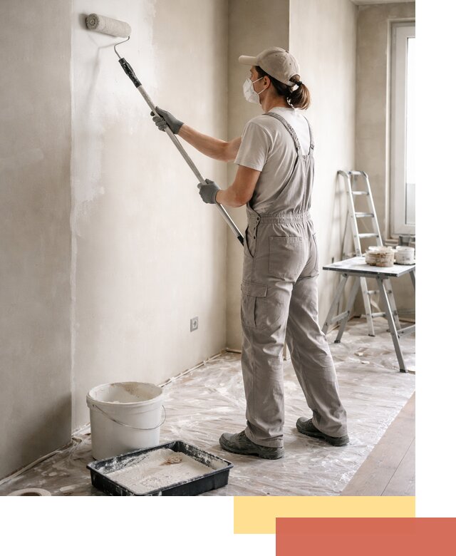 Покраска перегородок из гипсокартона в Новошахтинске качественно и недорого