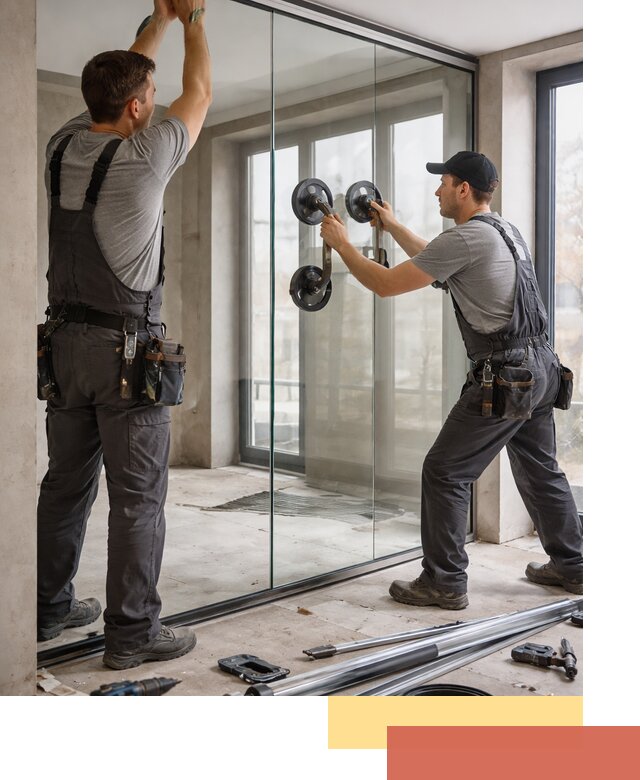 Цельностеклянные перегородки под ключ в Новошахтинске