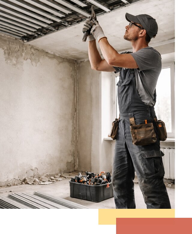 Демонтаж реечного потолка в Новошахтинске быстро и аккуратно