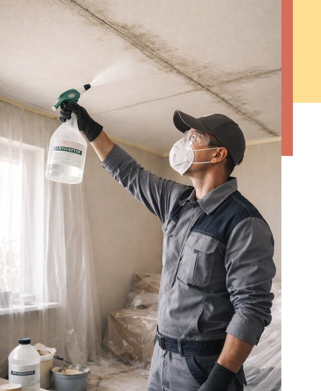 Антисептическая обработка потолка в Новошахтинске от 2604 руб. | ОТДЕЛОЧНИК-Нвш