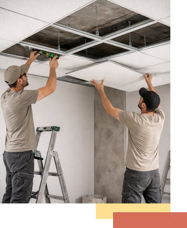 Монтаж потолка Армстронг под ключ в Новошахтинске