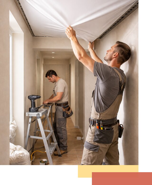 Монтаж натяжного потолка в прихожей в Новошахтинске