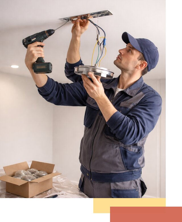 Установка люстры в натяжной потолок в Новошахтинске