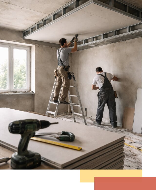 Двухуровневый потолок из гипсокартона в Новошахтинске