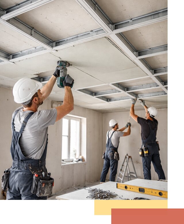 Кессонный потолок из гипсокартона под ключ в Новошахтинске