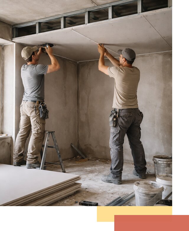 Короб из гипсокартона на потолке под ключ в Новошахтинске