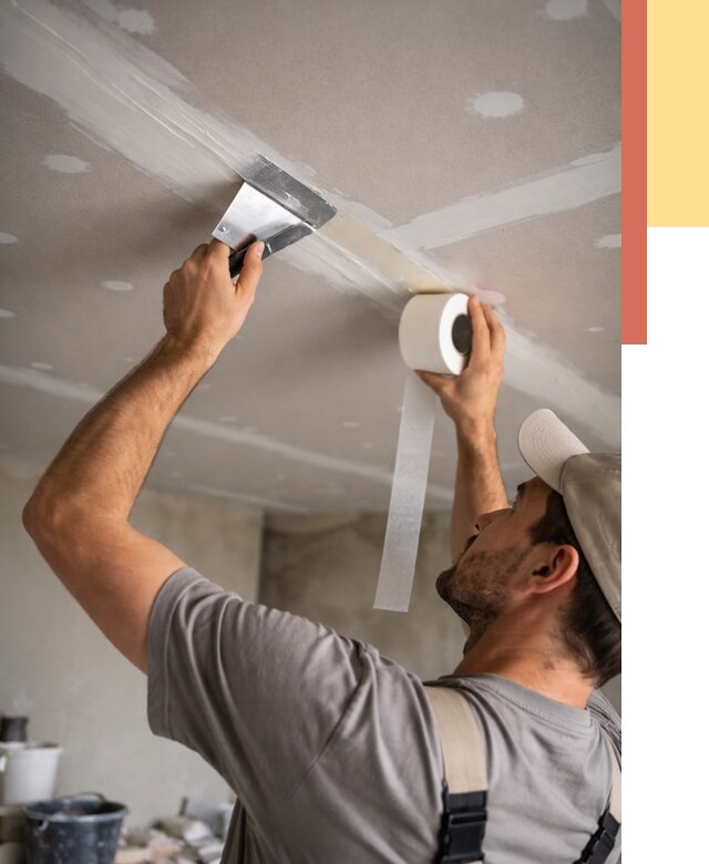 Обработка швов потолка ГКЛ в Новошахтинске от 7812 руб. под ключ | ОТДЕЛОЧНИК-Нвш