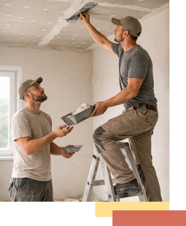 Шпаклевка потолка из гипсокартона в Новошахтинске качественно и быстро