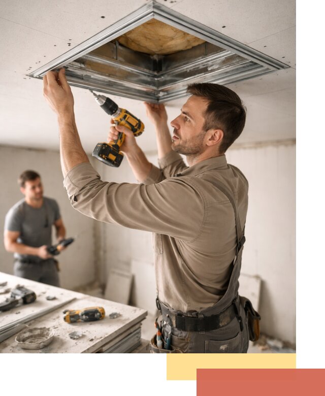 Монтаж люка в потолок из ГКЛ в Новошахтинске