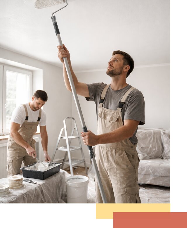 Покраска потолка водоэмульсионной краской в Новошахтинске