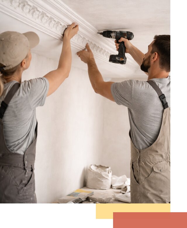 Профессиональный монтаж лепнины на потолок в Новошахтинске